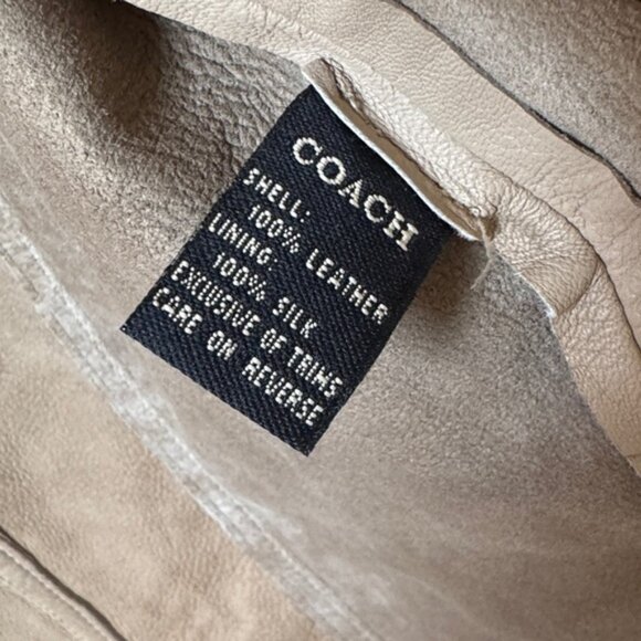 Coach Leather Shirt Jacket Size 8 - Picture 7 of 16